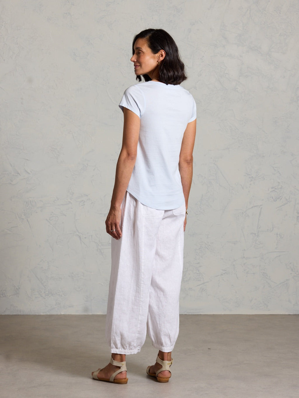 Leura Cotton T-Shirt Serene Blue