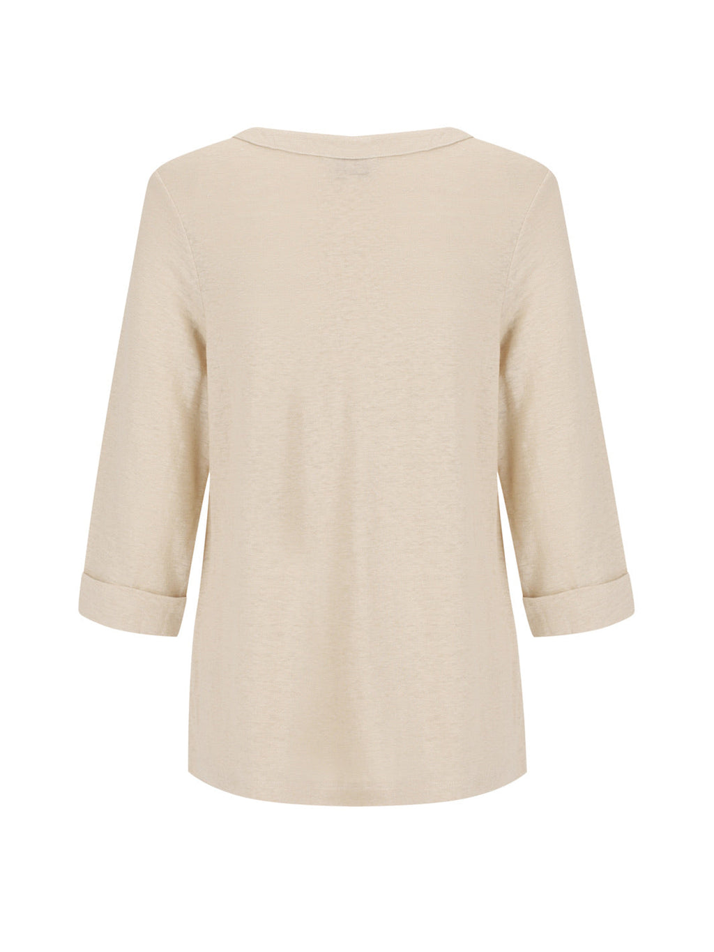 Marlee Linen Jersey Top Stone