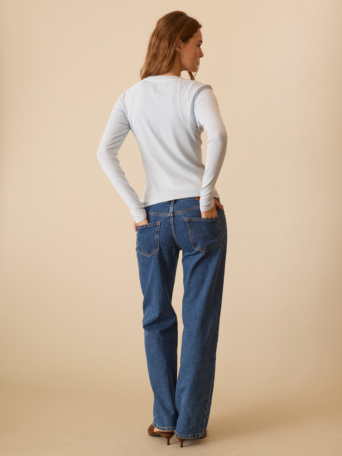 Washed Long Sleeve Audra Top