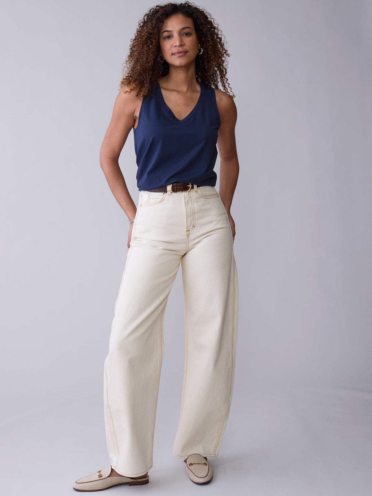 Astor V Neck Tank