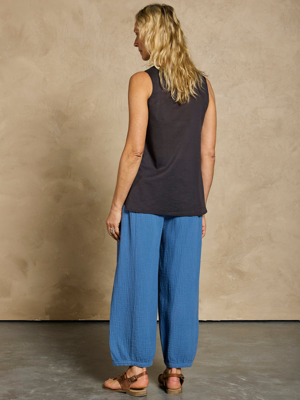 Pollonia Cotton Top Charcoal