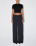 Seamed Baby Tee | Black