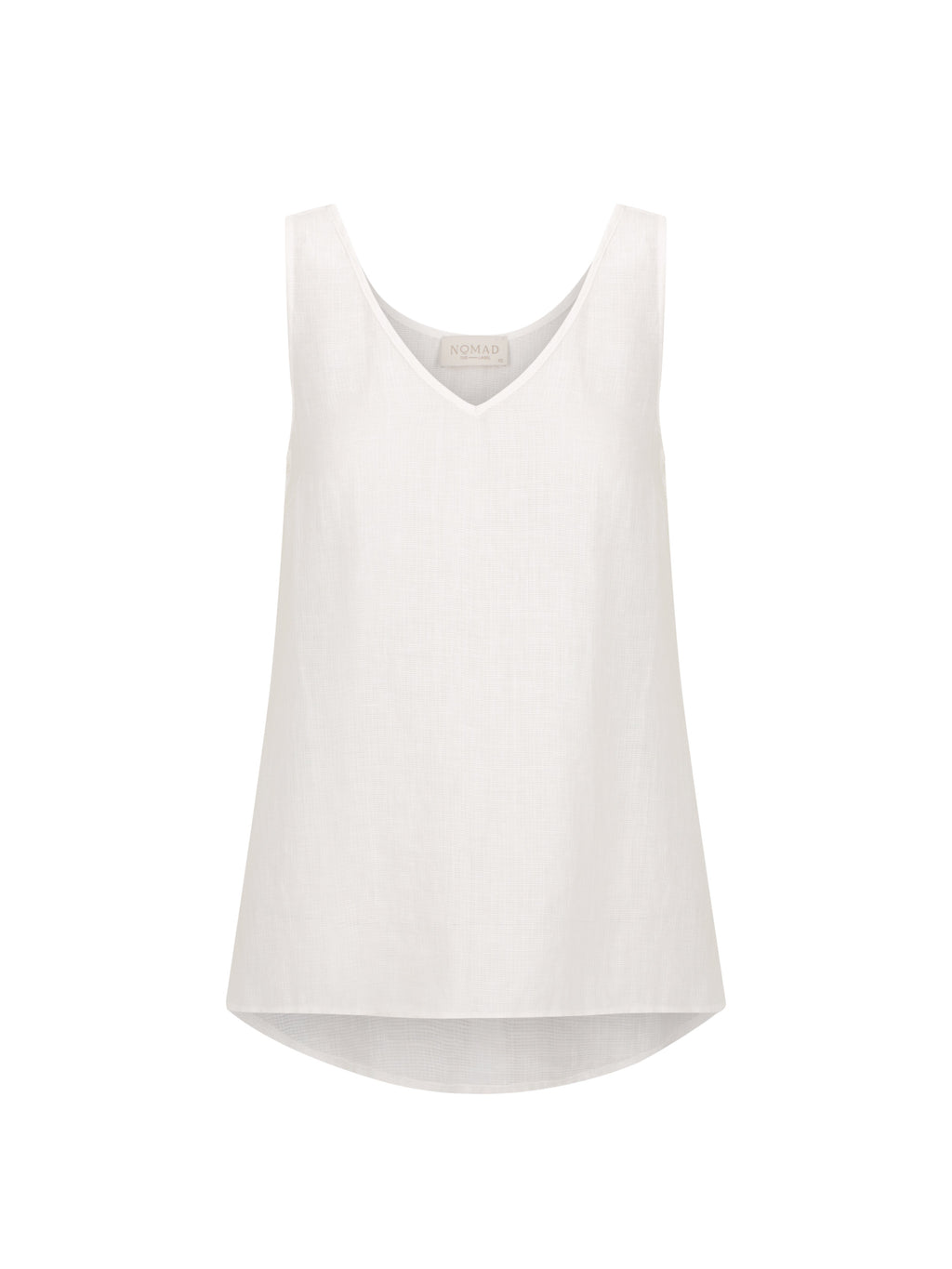 Tilba French Linen Top Coconut