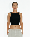Open Back Tank | Black