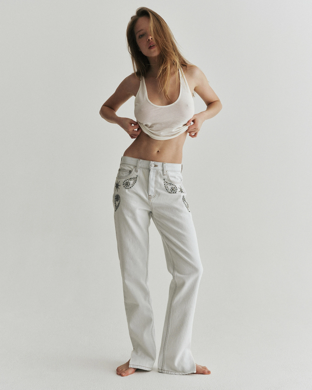 Feather Scoop Tank | Cloud