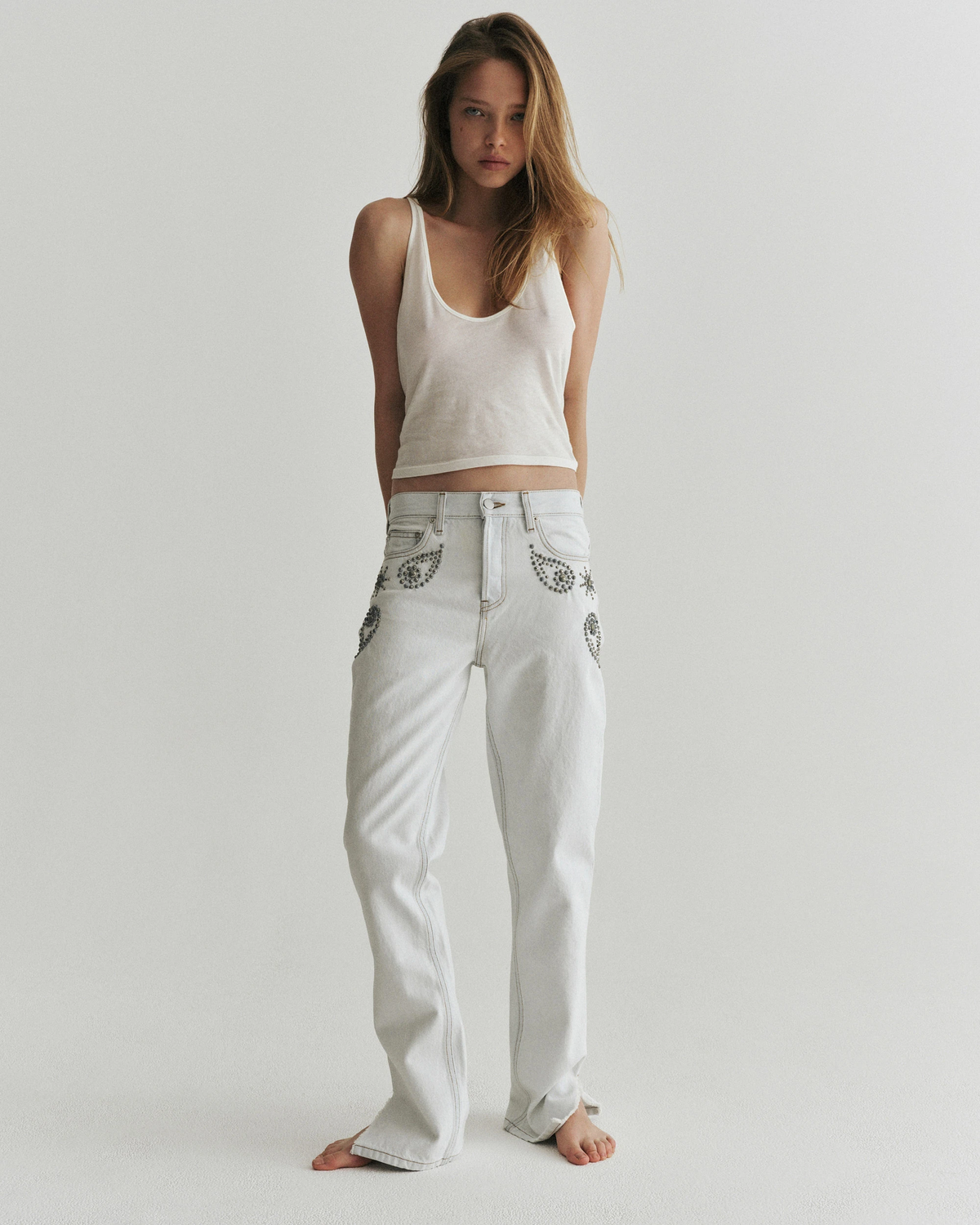 Feather Scoop Tank | Cloud