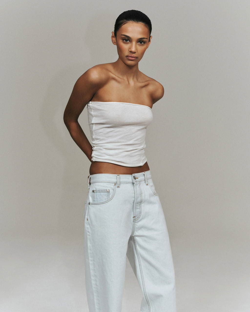 Feather Tube Top | Cloud