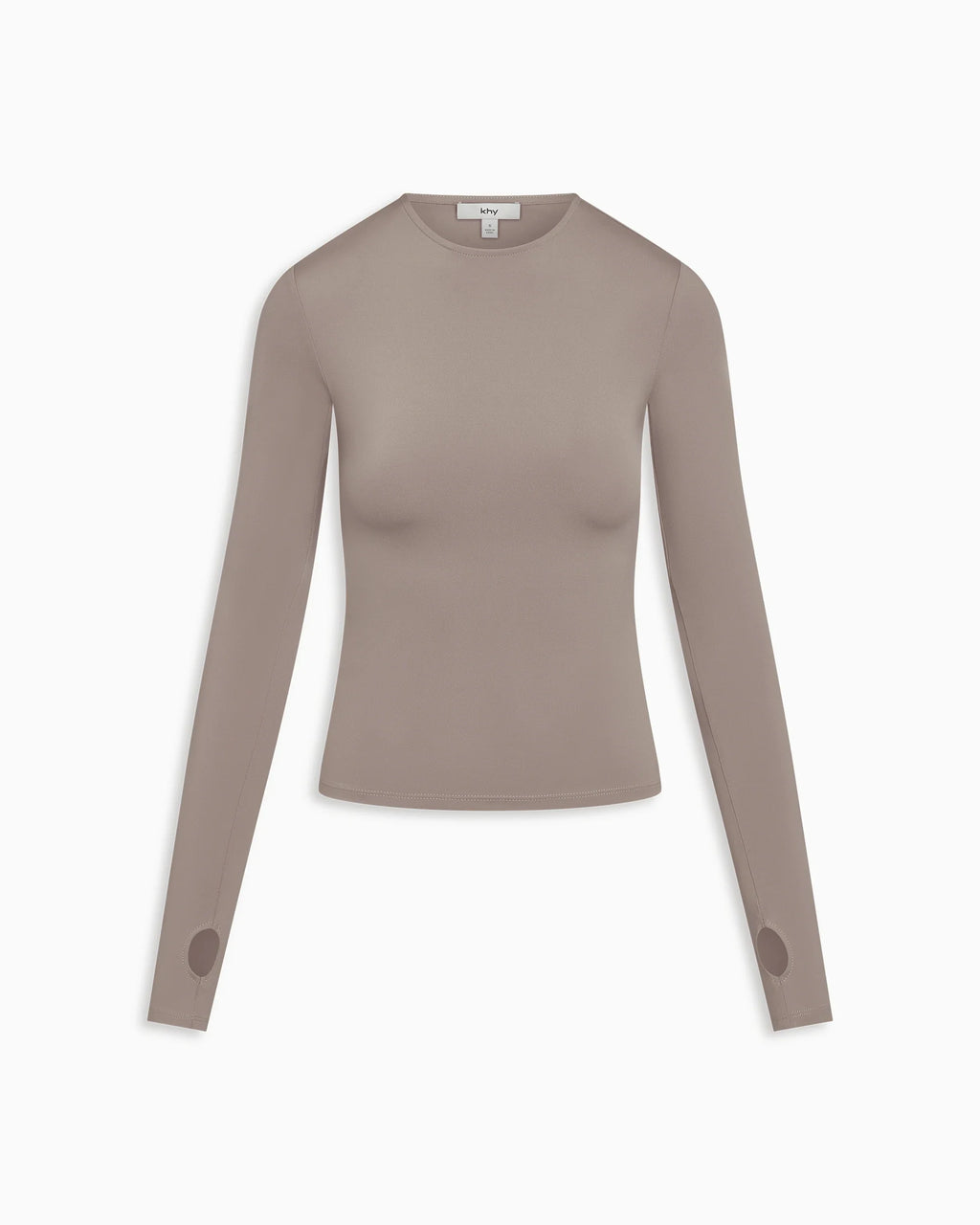 Long Sleeve Thumb Hole Tee | Cement