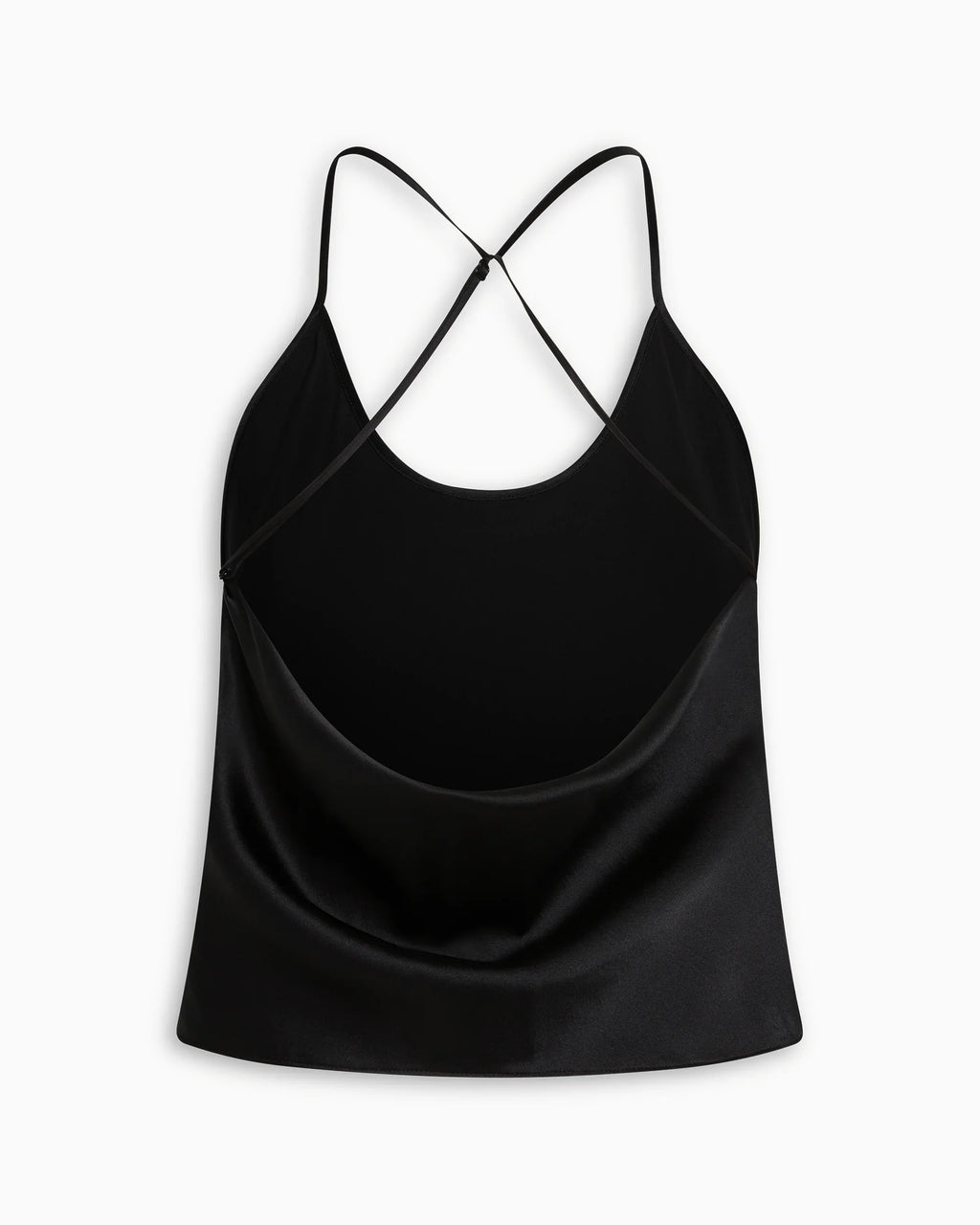 Silk Asymmetric Cami | Black