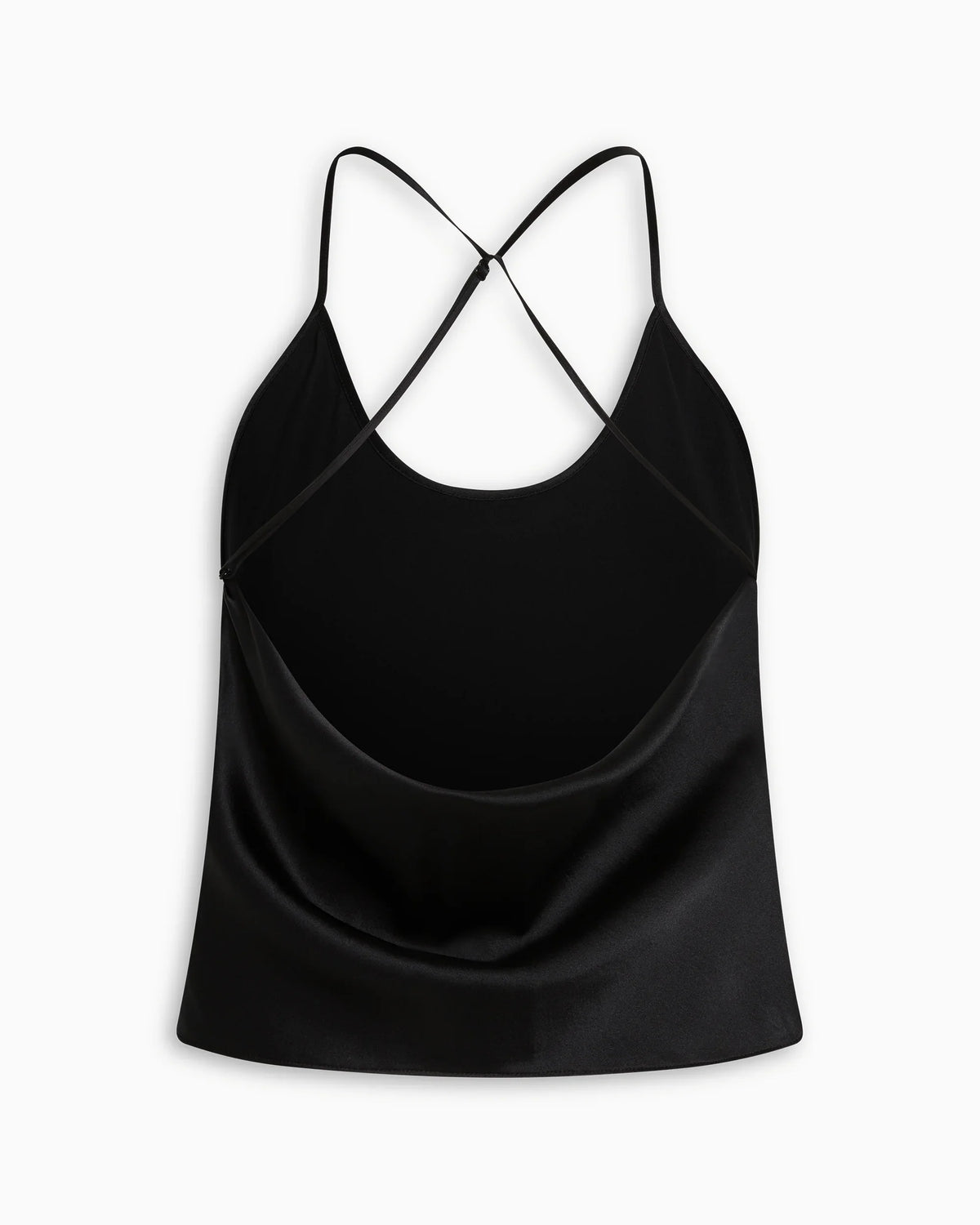 Silk Asymmetric Cami | Black