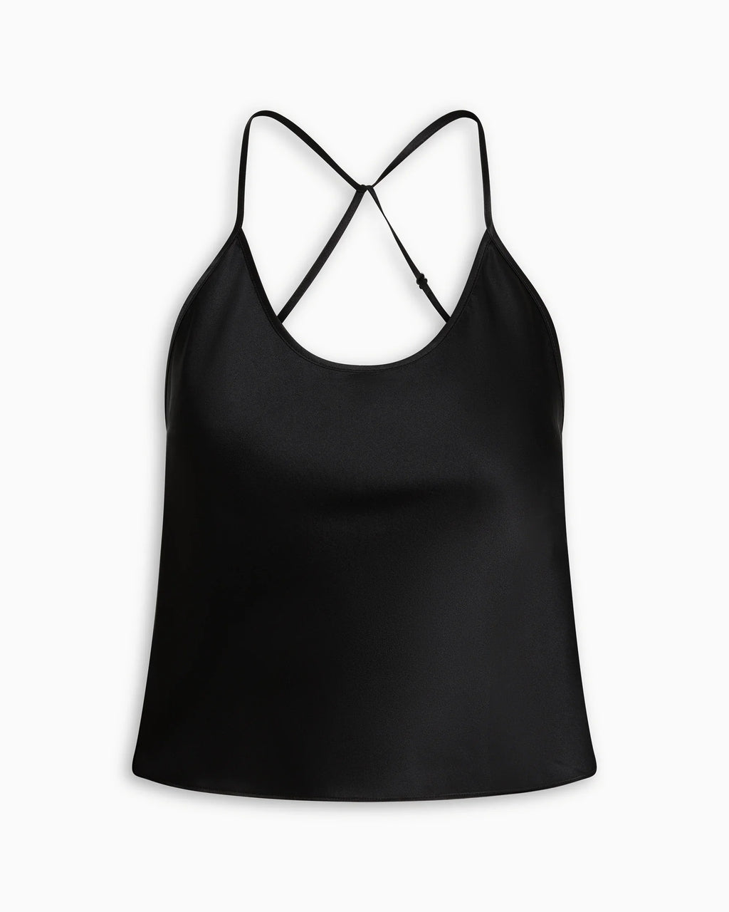 Silk Asymmetric Cami | Black