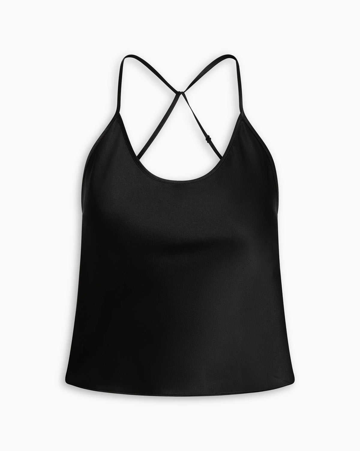 Silk Asymmetric Cami | Black
