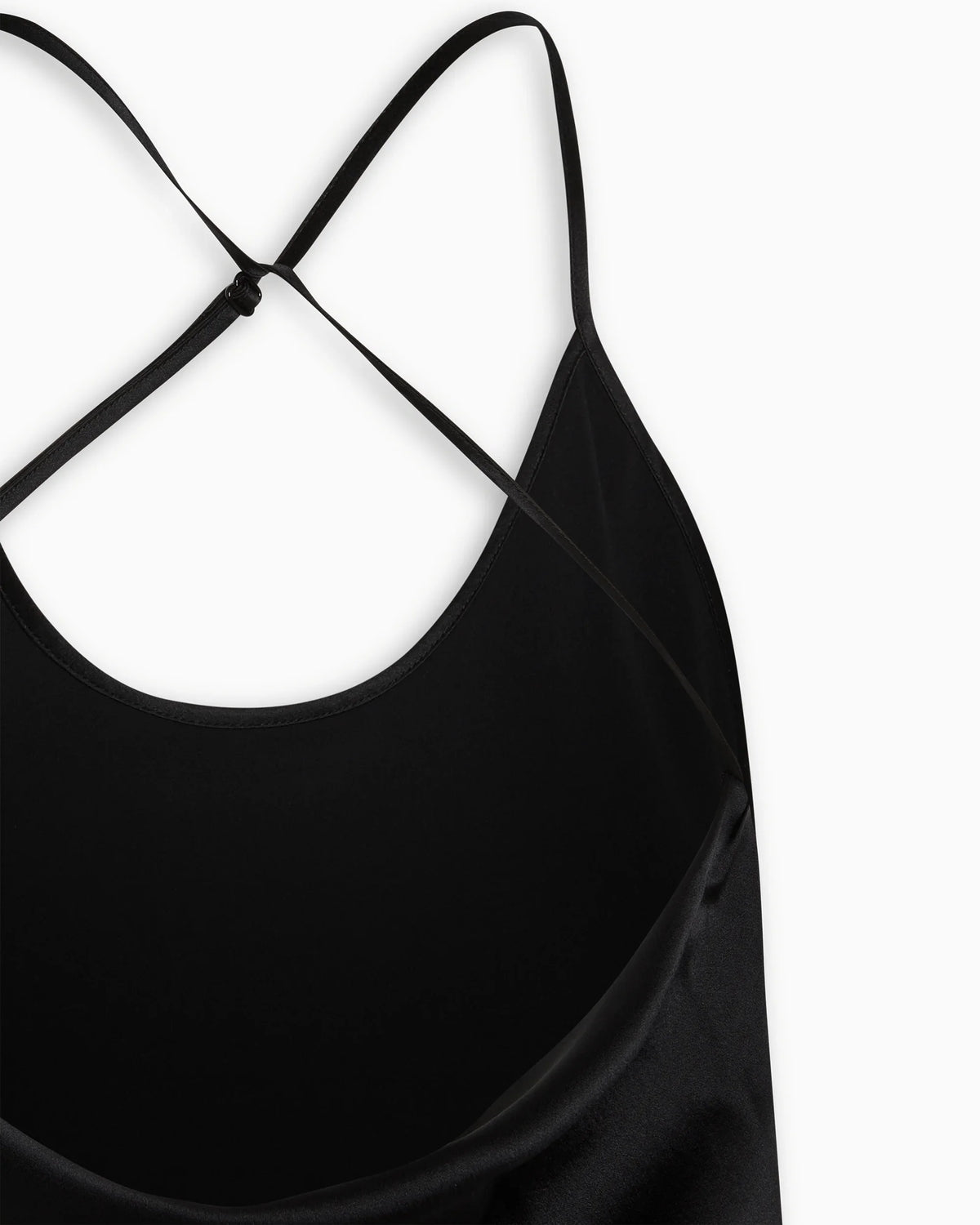 Silk Asymmetric Cami | Black