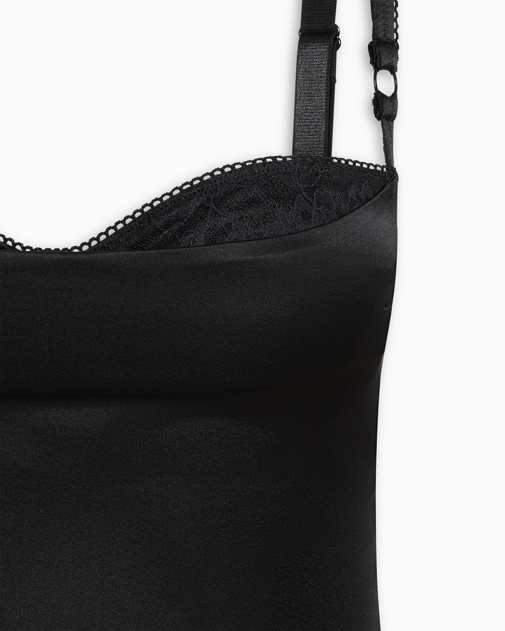 Silk Bustier Top | Black