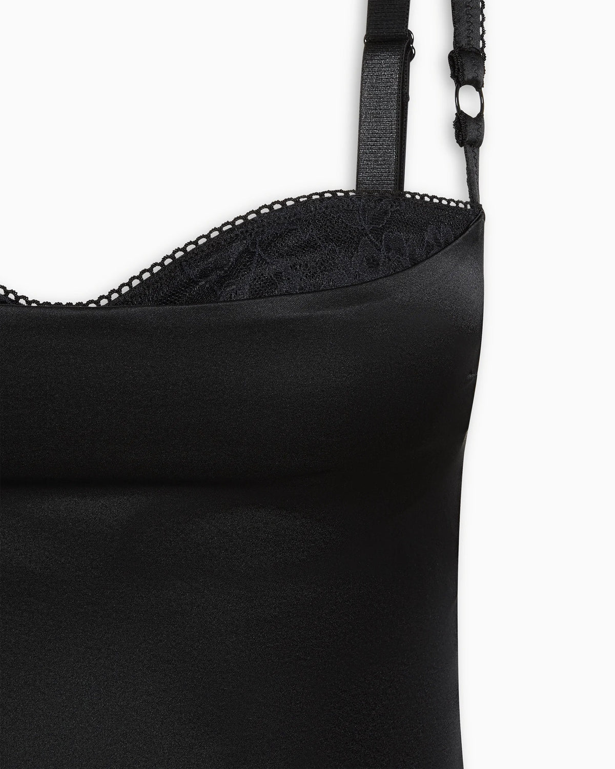 Silk Bustier Top | Black