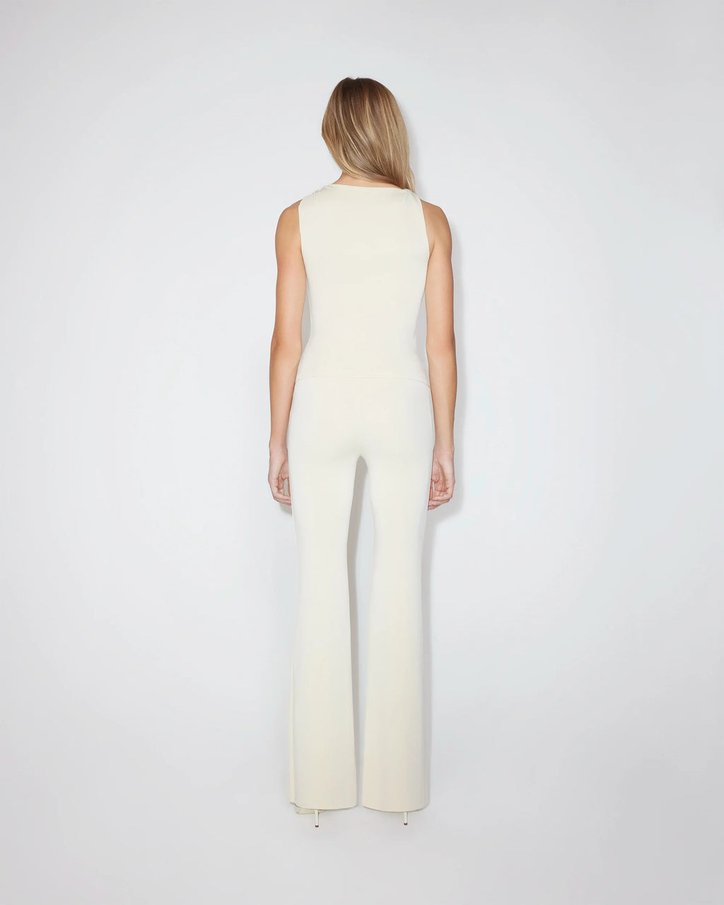 Sueded Stretch Knotted Top | Stone