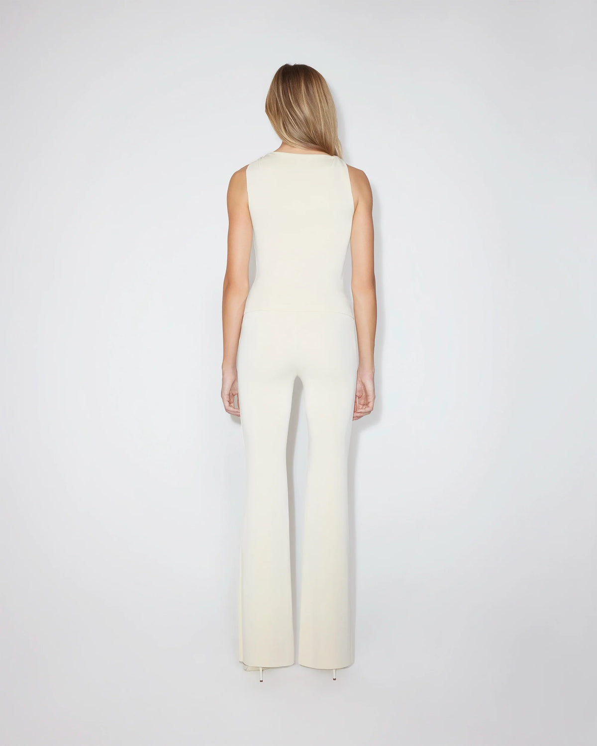 Sueded Stretch Knotted Top | Stone